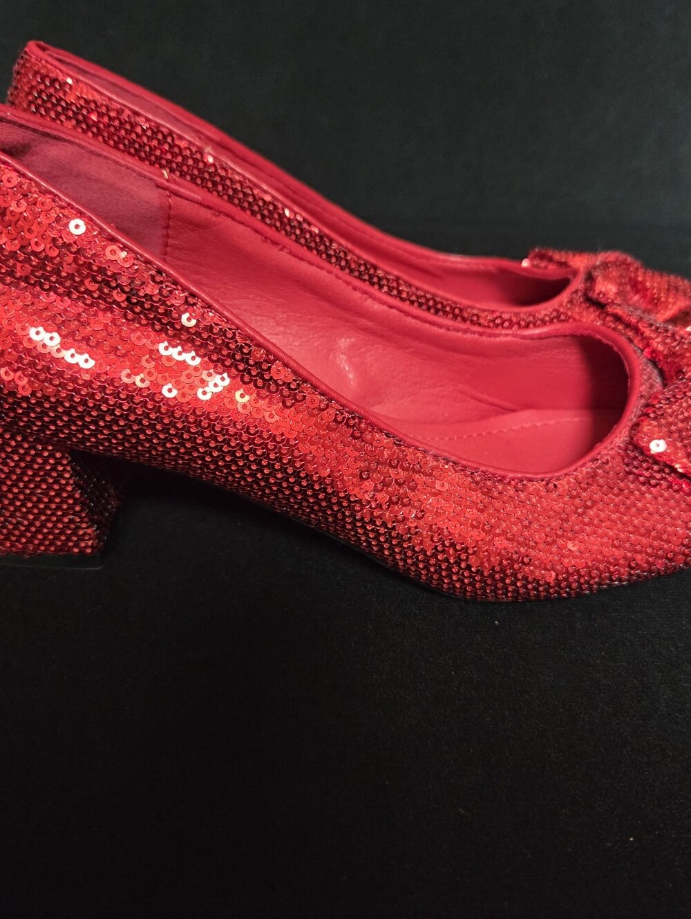 Ruby Slippers Size 7 Red Block Heel - Picture 3 of 7